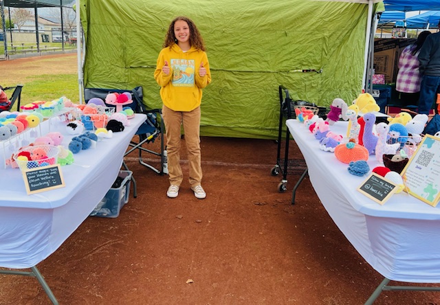 We met Ava Van Auken, 15, at our market in El Mirage, AZ this year! Her crocheted creations were so adorable, we just had to learn more about her business!